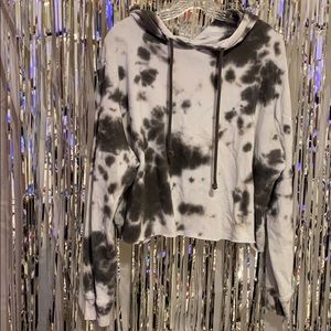 Tie Dye Cropped Hoodie